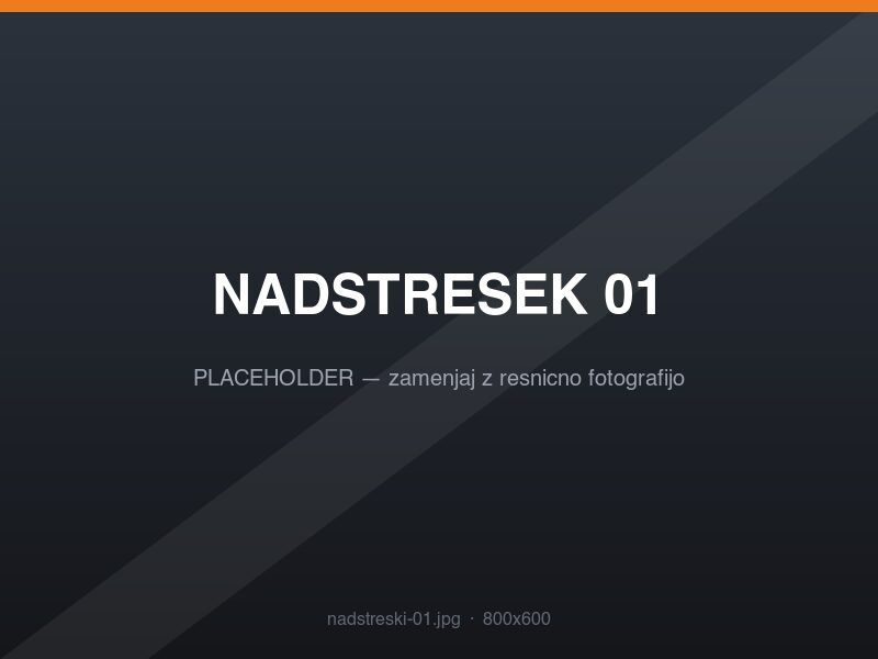 Nadstreški — primer 1