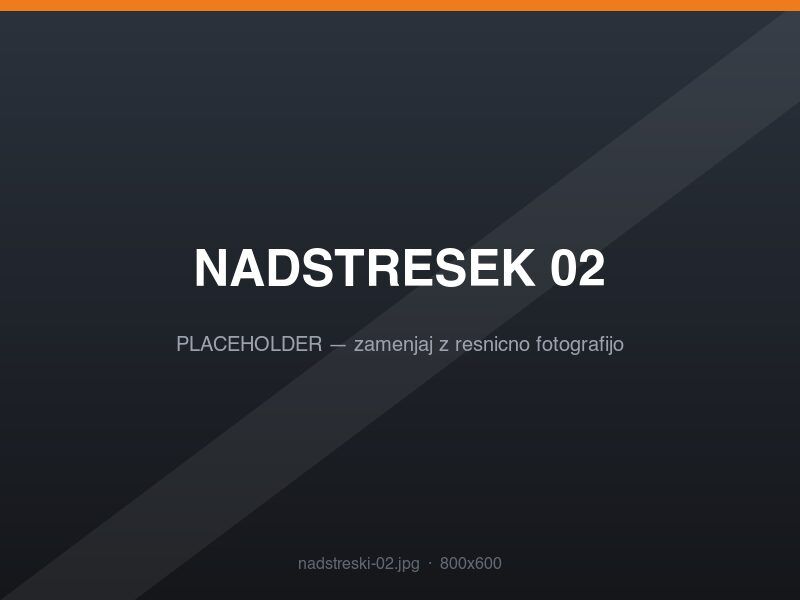 Nadstreški — primer 2