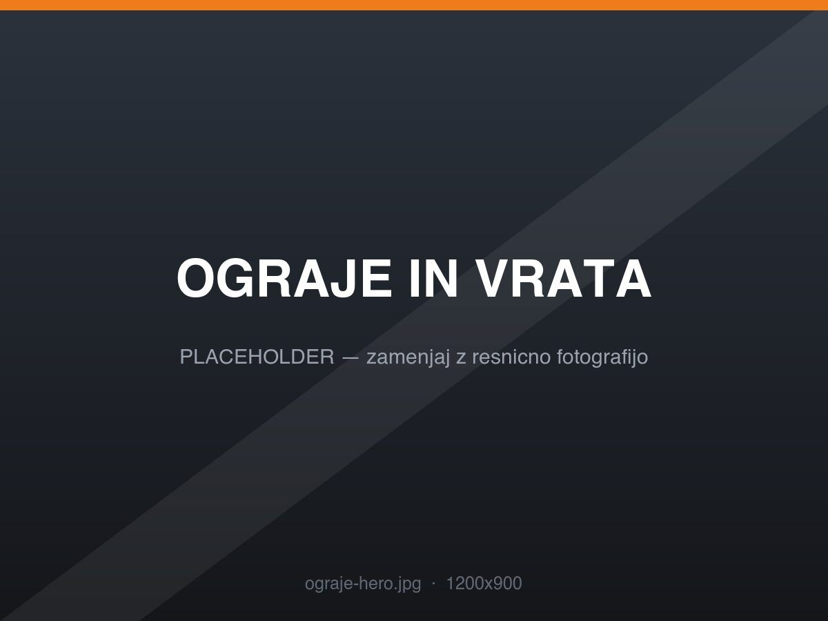 Ograje in vrata