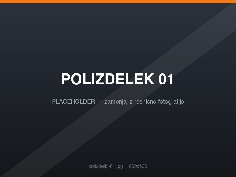 Polizdelki in razrez — primer 1