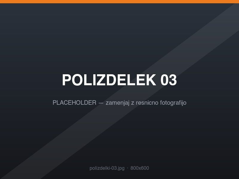 Polizdelki in razrez — primer 3